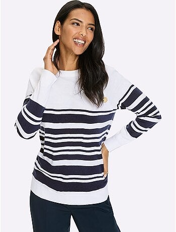 Pull à Manches Longues Manches Raglan - Taille Standard - Moda Vilona