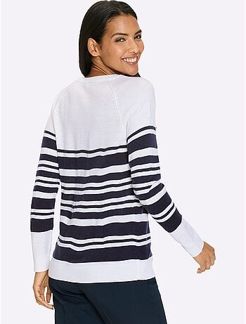 Pull à Manches Longues Manches Raglan - Taille Standard - Moda Vilona