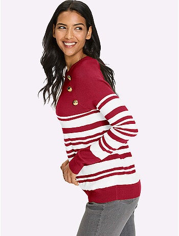 Pull à Manches Longues Manches Raglan - Taille Standard - Moda Vilona