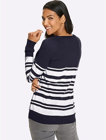 Pull à Manches Longues Manches Raglan - Taille Standard - Moda Vilona
