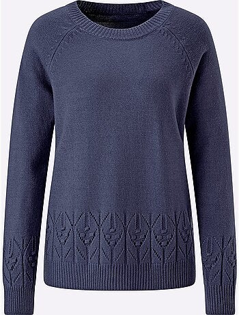 Pull à Manches Longues Manches Raglan - Taille Standard - Moda Vilona