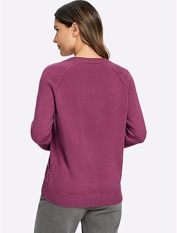 Pull à manches longues manches raglan - taille standard - moda vilona