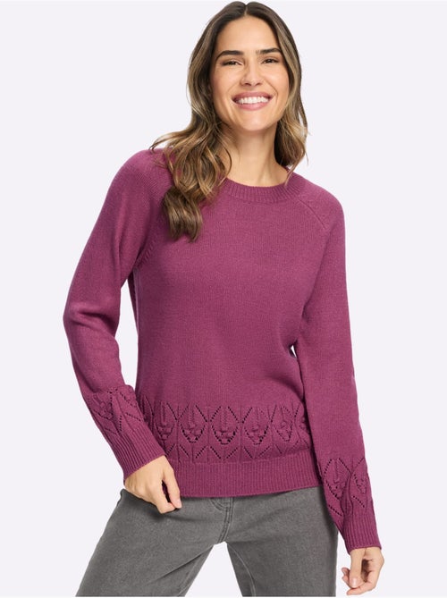 Pull à manches longues manches raglan - taille standard - moda vilona - Kiabi