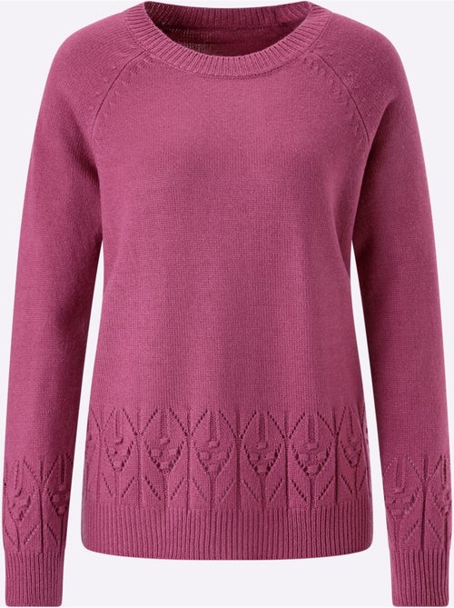 Pull à manches longues manches raglan - taille standard - moda vilona - Kiabi