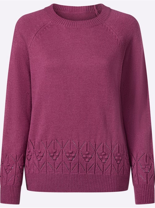 Pull à manches longues manches raglan - taille standard - moda vilona - Kiabi