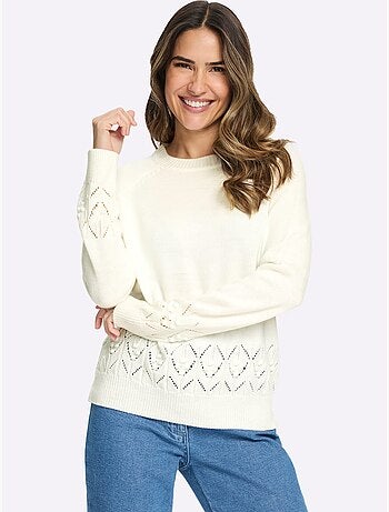 Pull à Manches Longues Manches Raglan - Taille Standard - Moda Vilona