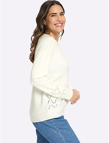 Pull à Manches Longues Manches Raglan - Taille Standard - Moda Vilona