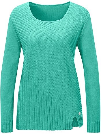 Pull à Manches Longues Mélange Coton Et Lyocell De Qualité - Taille Standard - helline