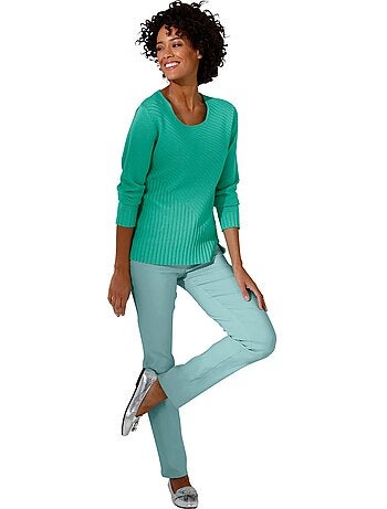 Pull à Manches Longues Mélange Coton Et Lyocell De Qualité - Taille Standard - helline