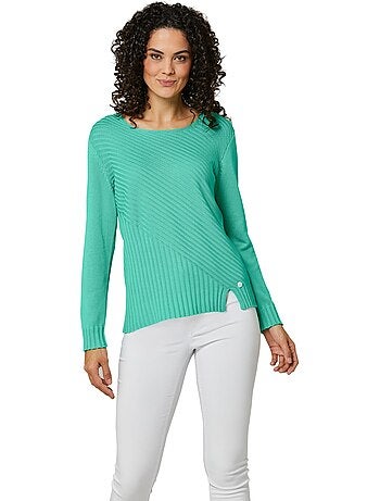 Pull à Manches Longues Mélange Coton Et Lyocell De Qualité - Taille Standard - helline