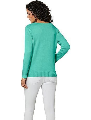 Pull à Manches Longues Mélange Coton Et Lyocell De Qualité - Taille Standard - helline