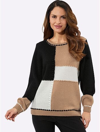 Pull à manches longues motif > - witt