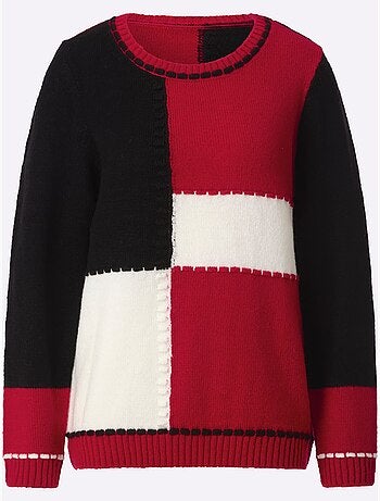 Pull à manches longues motif > - witt