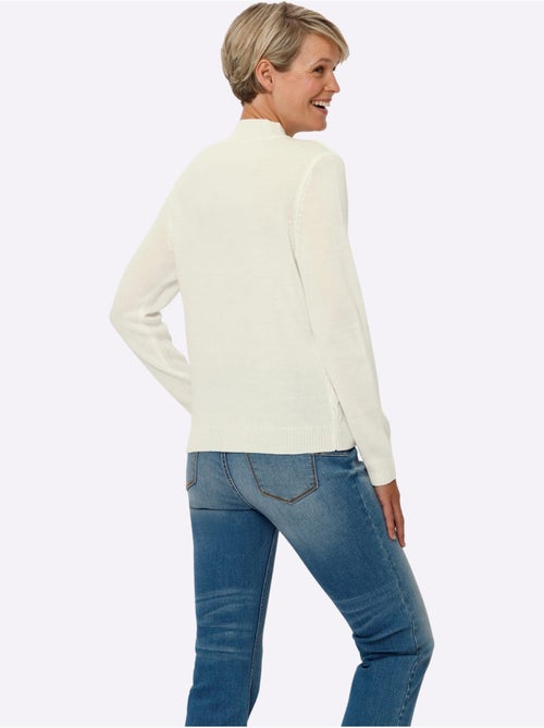 Pull à Manches Longues Motif Torsadé Classique - Taille Standard - Moda Vilona - Kiabi Pull à Manches Longues Motif Torsadé Classique - Taille Standard - Moda Vilona - Kiabi