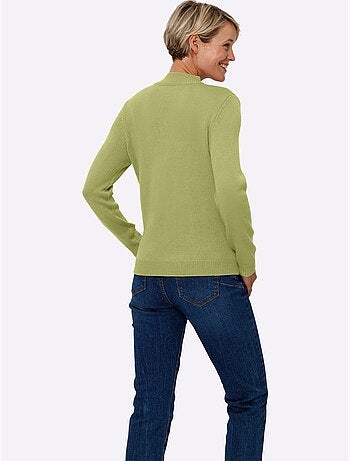 Pull à Manches Longues Motif Torsadé Classique - Taille Standard - Moda Vilona