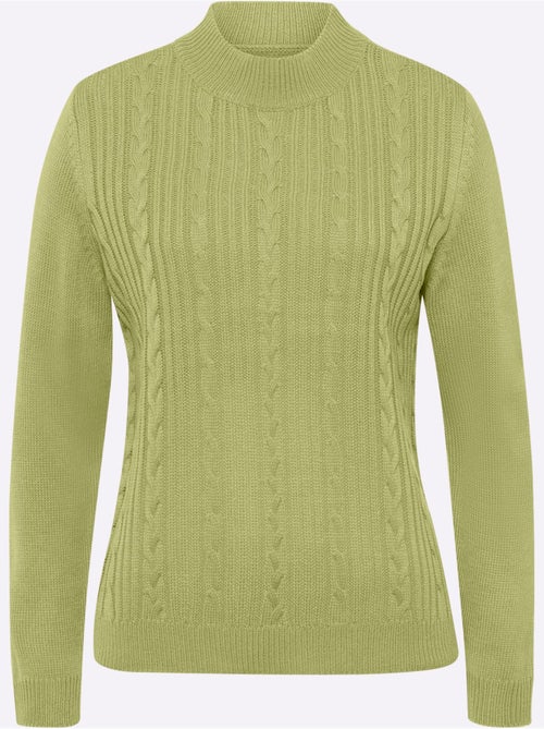 Pull à Manches Longues Motif Torsadé Classique - Taille Standard - Moda Vilona - Kiabi Pull à Manches Longues Motif Torsadé Classique - Taille Standard - Moda Vilona - Kiabi