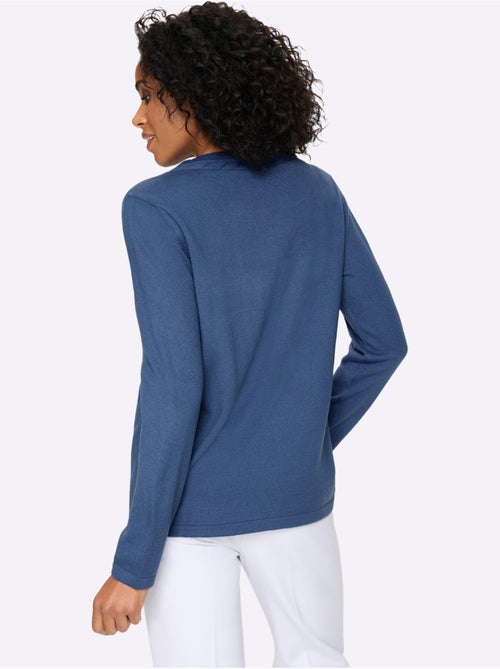 Pull à Manches Longues Motif Torsadé Mode - Taille Standard - Moda Vilona - Kiabi Pull à Manches Longues Motif Torsadé Mode - Taille Standard - Moda Vilona - Kiabi