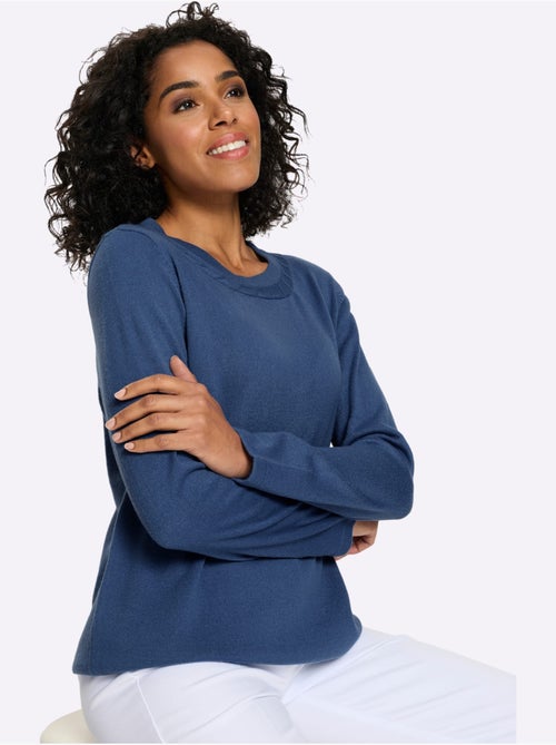 Pull à Manches Longues Motif Torsadé Mode - Taille Standard - Moda Vilona - Kiabi Pull à Manches Longues Motif Torsadé Mode - Taille Standard - Moda Vilona - Kiabi