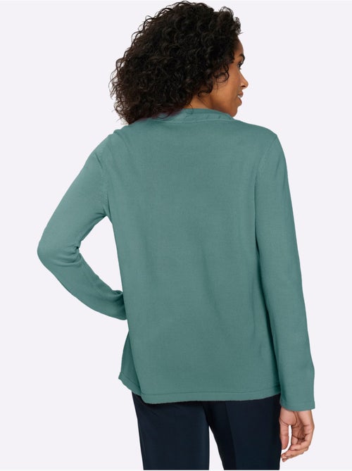 Pull à Manches Longues Motif Torsadé Mode - Taille Standard - Moda Vilona - Kiabi
