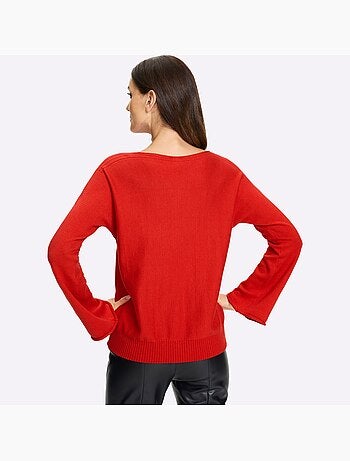 Pull à Manches Longues Motif Torsadé Sur Les Manches - Taille Standard - helline