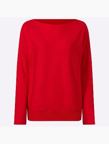 Pull à Manches Longues Motif Torsadé Sur Les Manches - Taille Standard - helline