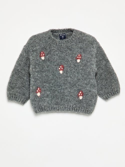 Pull à manches longues 'Noël' - Kiabi