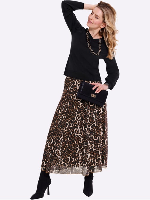 Pull à Manches Longues Nœud En Satin - Taille Standard - Moda Vilona - Kiabi