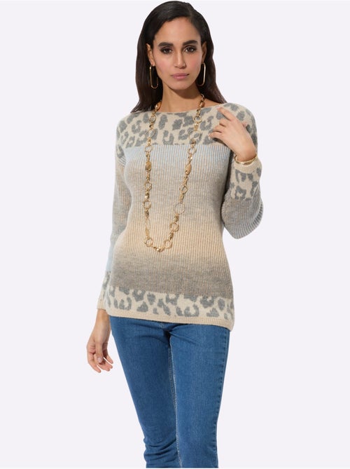 Pull à manches longues qualité ultra-douce - taille standard - helline - Kiabi