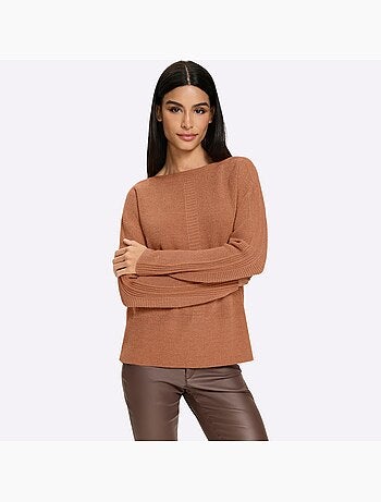 Pull à manches longues rayures décoratives brillantes - taille standard - helline
