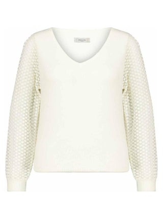 Pull à manches longues transparentes pour femme 'Deeluxe'