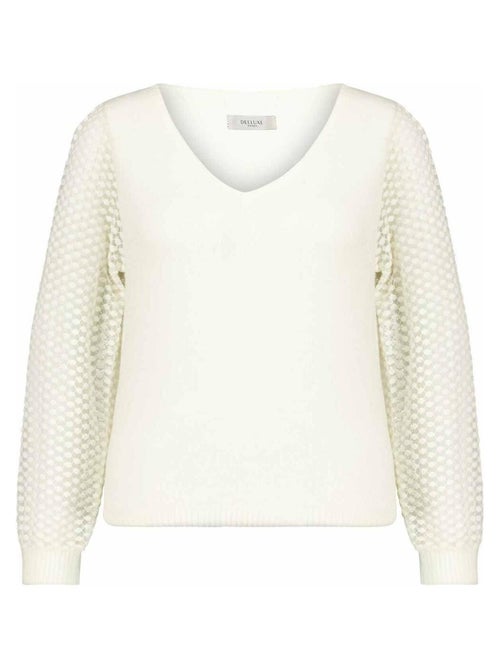 Pull à manches longues transparentes pour femme 'Deeluxe' - Kiabi