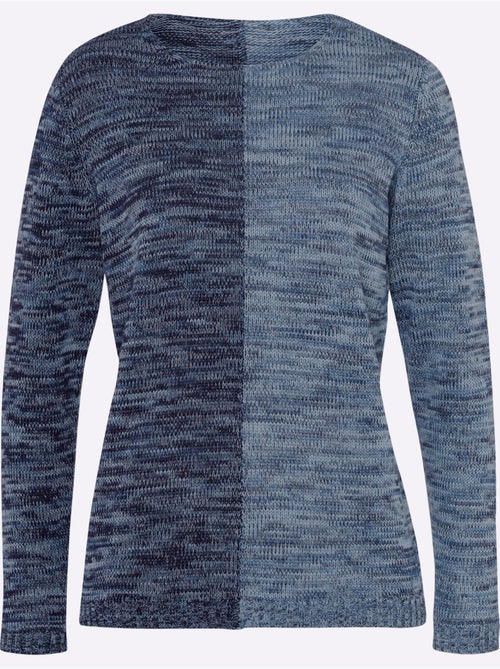 Pull à Manches Longues Tricot Chiné - Taille Standard - Moda Vilona - Kiabi Pull à Manches Longues Tricot Chiné - Taille Standard - Moda Vilona - Kiabi