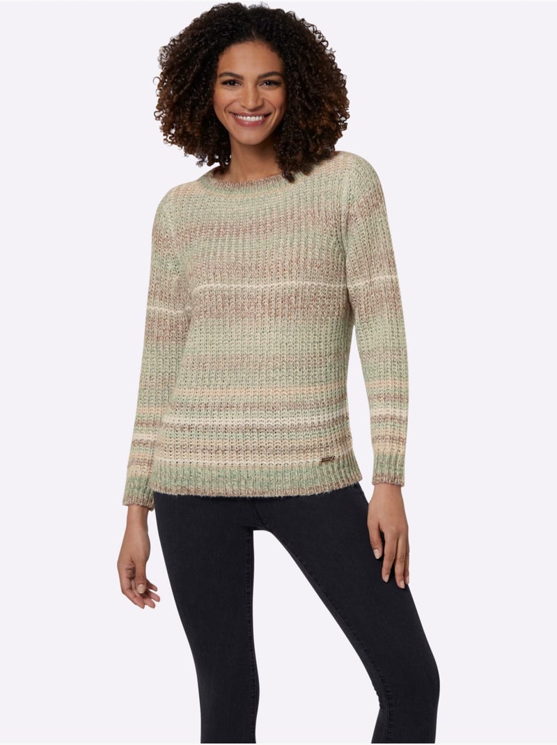 Pull à manches longues ultra-doux et chaud - taille standard - witt Gris Vert - Kiabi