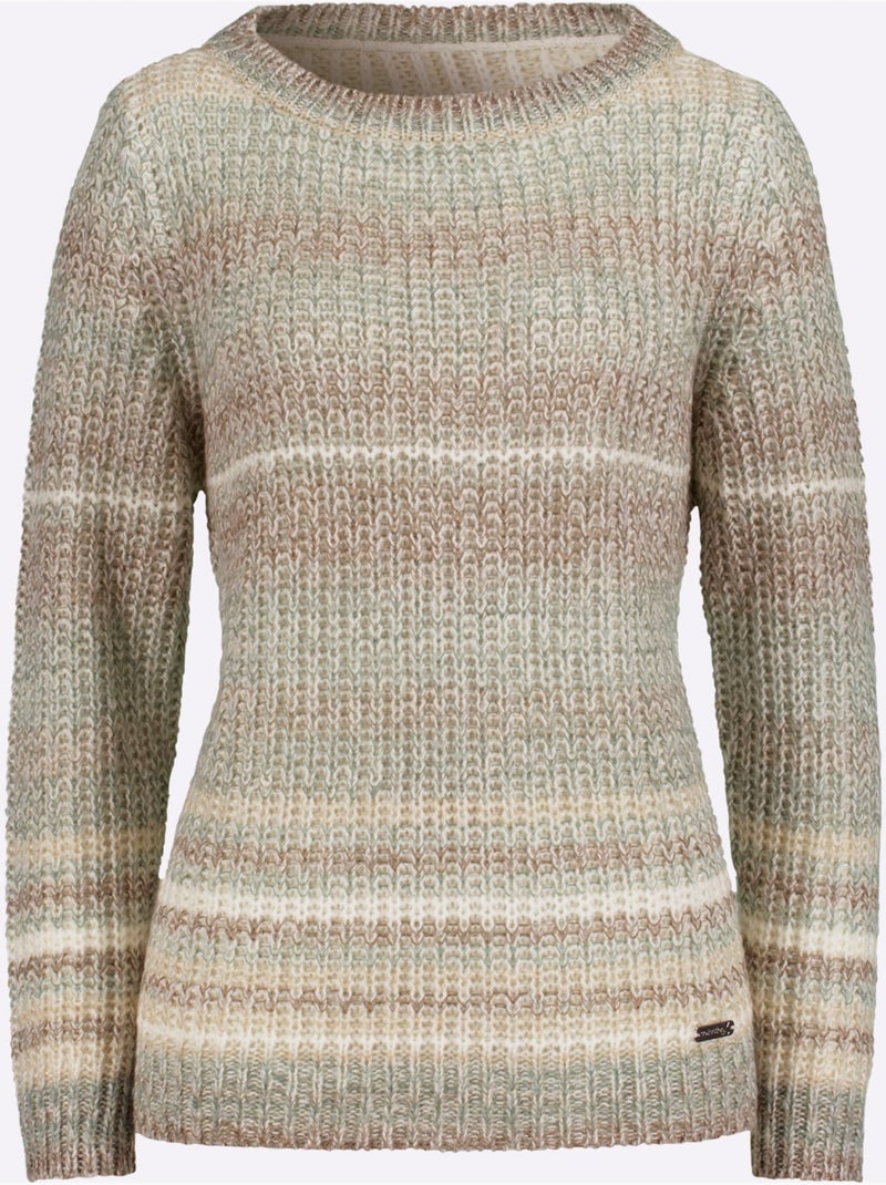 Pull à manches longues ultra-doux et chaud - taille standard - witt Gris Vert - Kiabi