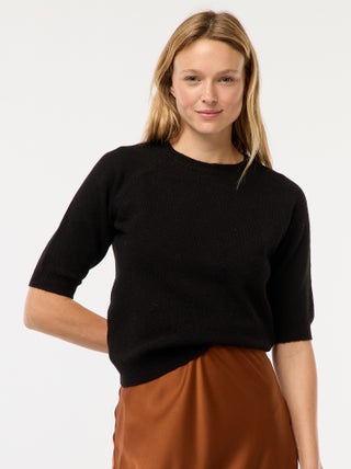Pull à manches mi-longues en maille tricot