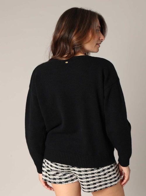 Pull à motif cœur 'Deeluxe' - Kiabi