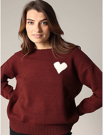 Pull à motif cœur 'deeluxe'
