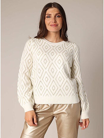Pull à motif losange 'deeluxe'