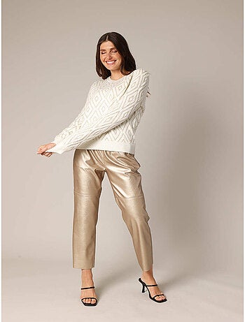 Pull à motif losange 'deeluxe'