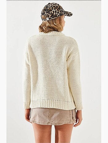 Pull à motif losanges lucci