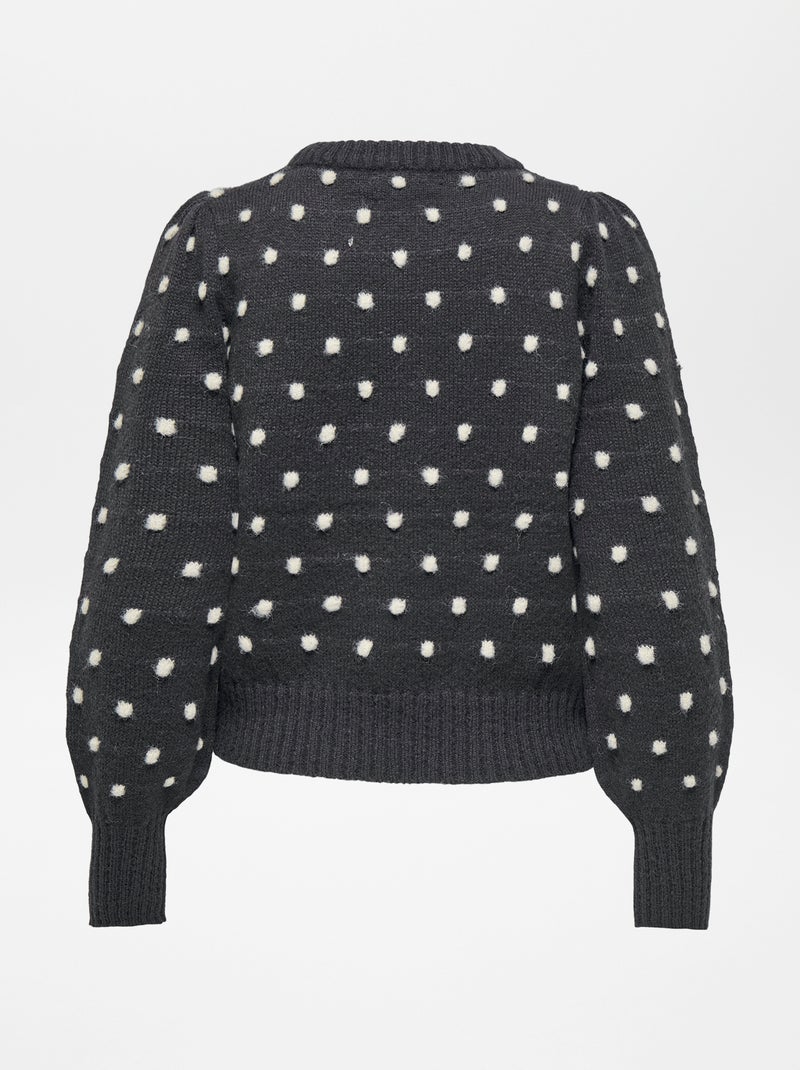 Pull à pois 'JDY' Gris - Kiabi