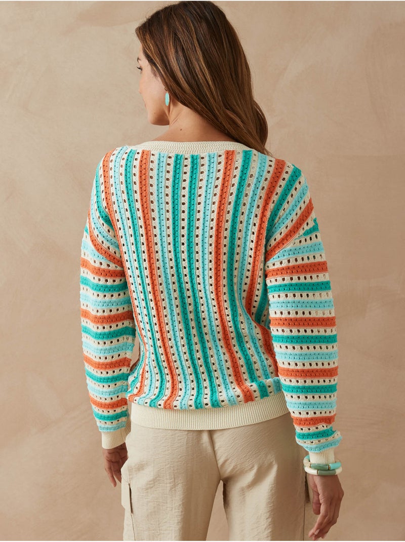 Pull à rayures - DAXON Ecru - Kiabi