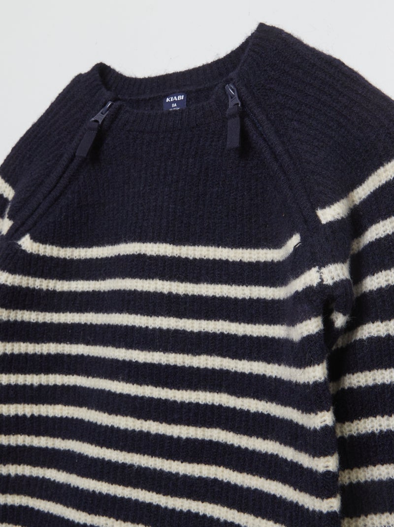 Pull à rayures - So Easy Bleu - Kiabi