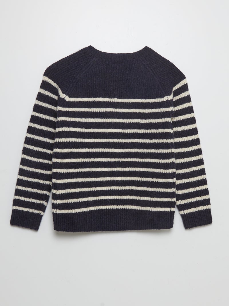 Pull à rayures - So Easy Bleu - Kiabi