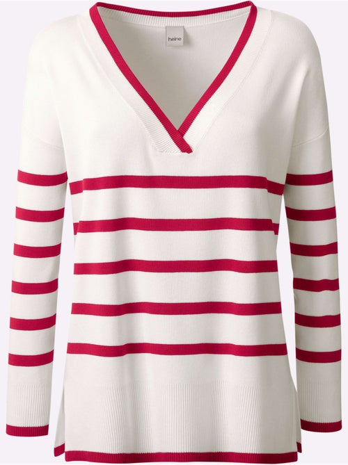 Pull à Rayures 70% Viscose - Taille Standard - helline - Kiabi