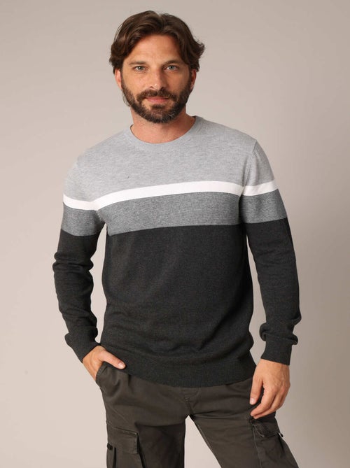 Pull à rayures 'Deeluxe' - Kiabi