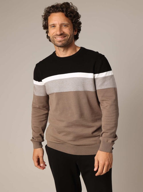 Pull à rayures 'Deeluxe' - Kiabi