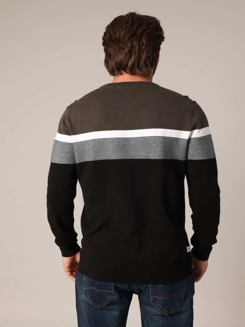 Pull à rayures 'Deeluxe' - Kiabi