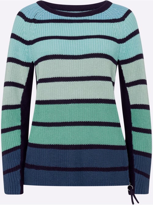 Pull à Rayures Dégradé De Couleurs Mode - Taille Standard - Helline - Kiabi Pull à Rayures Dégradé De Couleurs Mode - Taille Standard - Helline - Kiabi