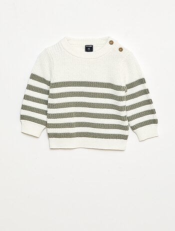 Pull à rayures en coton